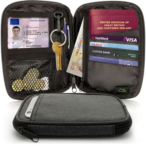 small rfid travel wallet passport